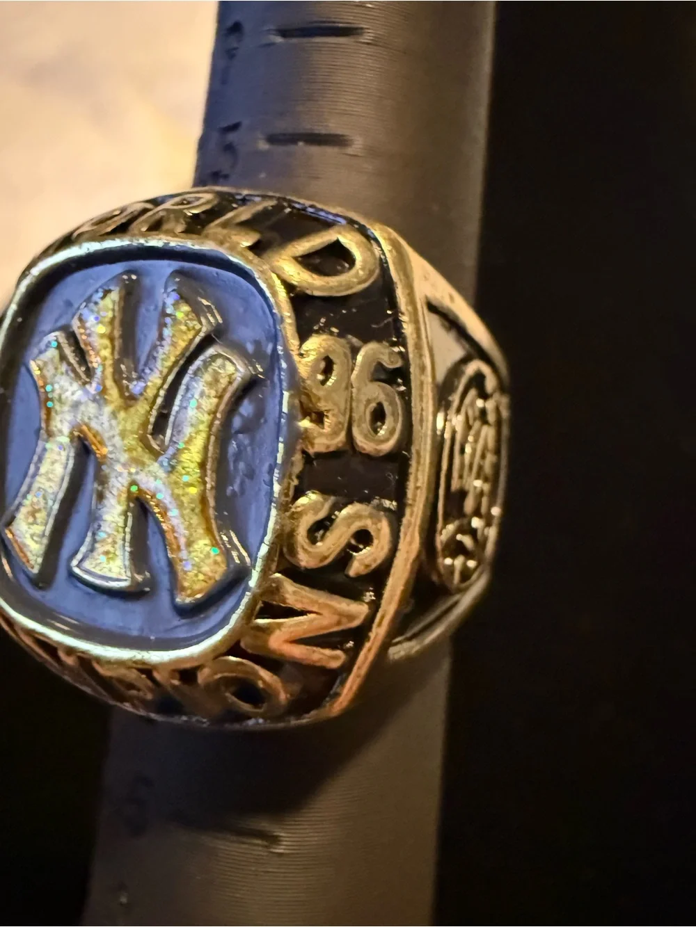 New York Champions Gold Tone and Blue Team Ring Walgreens